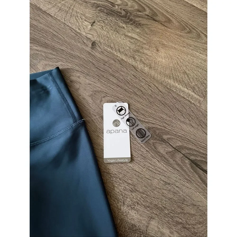 Apana Hogh waisted Full Flatlock seams Women’s leggings Small - Picture 2 of 7